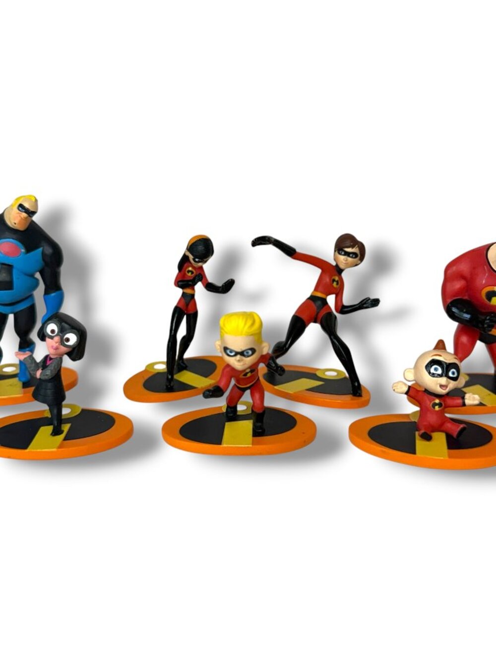 Disney Pixar The Incredibles Movie PVC Figurines Lot of 7 Collectible